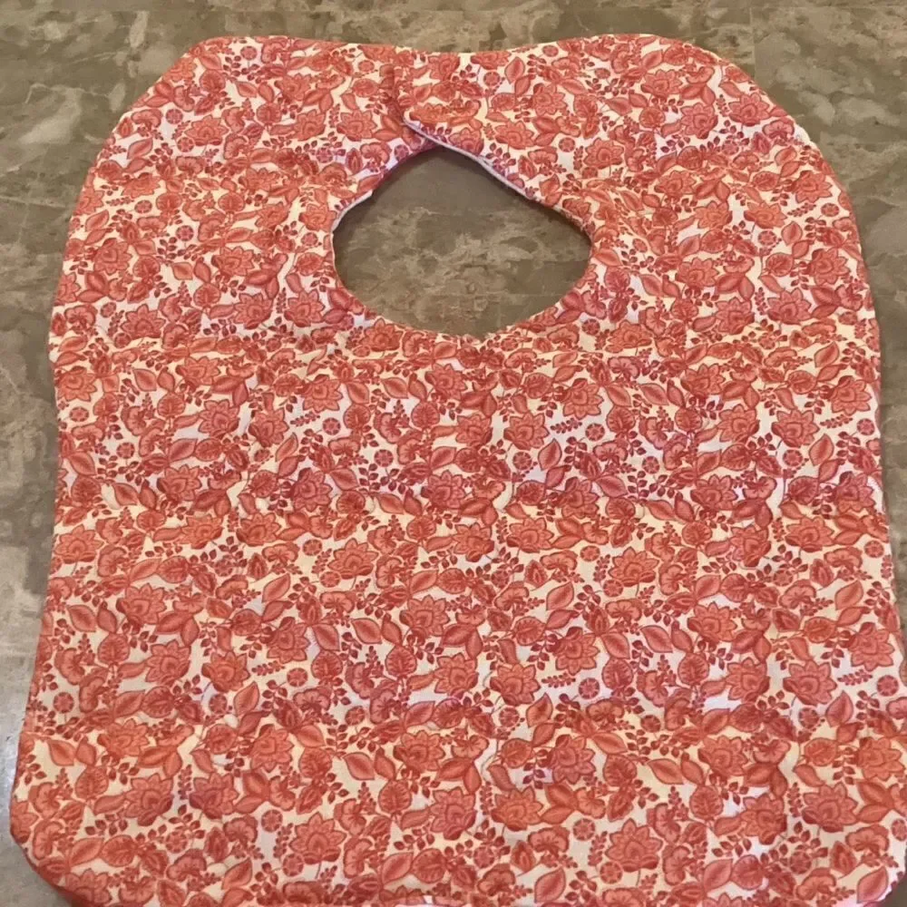 NWOT. Hand Crafted Quilted Reversible Baby Bib. $12 ea. or 3/$25